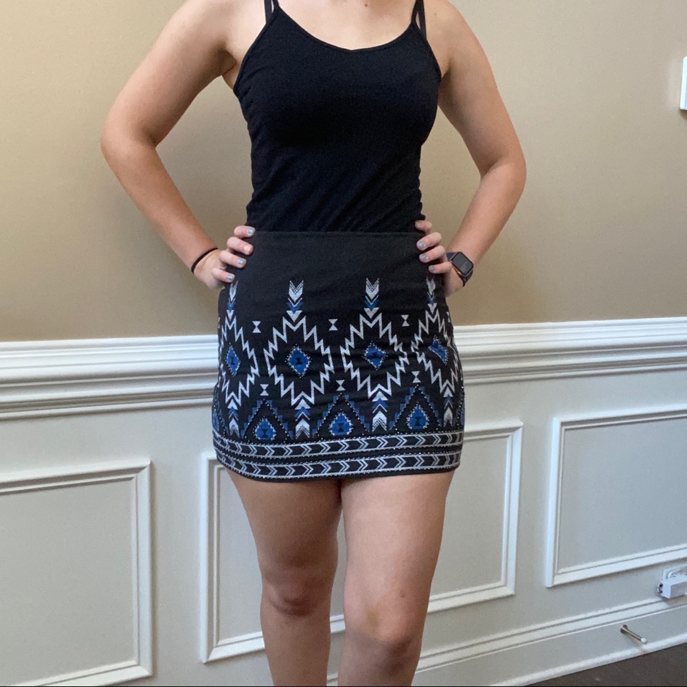 Jacquard-weave skirt